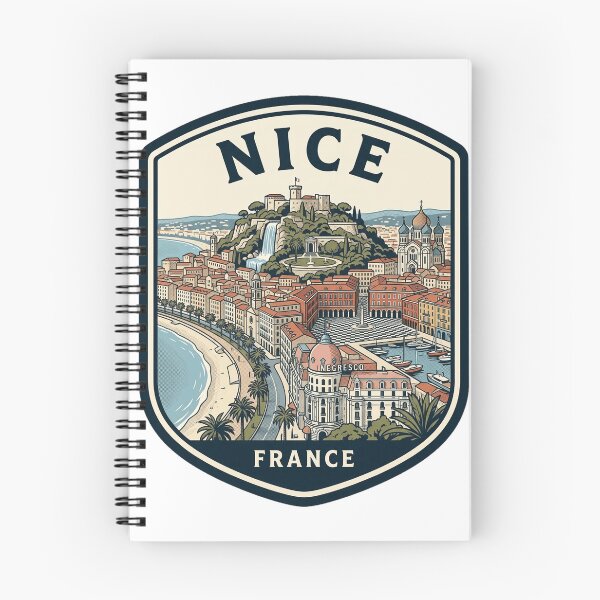 Item preview, Nice France Vintage Travel Badge Illustration designed and sold by k3rstman1.