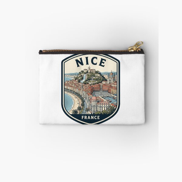 Item preview, Nice France Vintage Travel Badge Illustration designed and sold by k3rstman1.