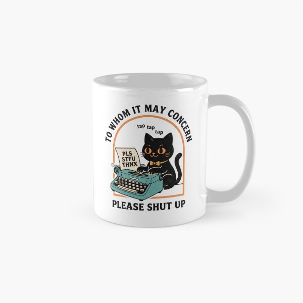 Item preview, Retro Black Cat Typewriter Sarcastic Humor designed and sold by TMS-Studio.