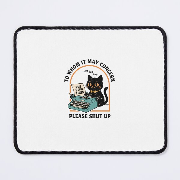 Item preview, Retro Black Cat Typewriter Sarcastic Humor designed and sold by TMS-Studio.