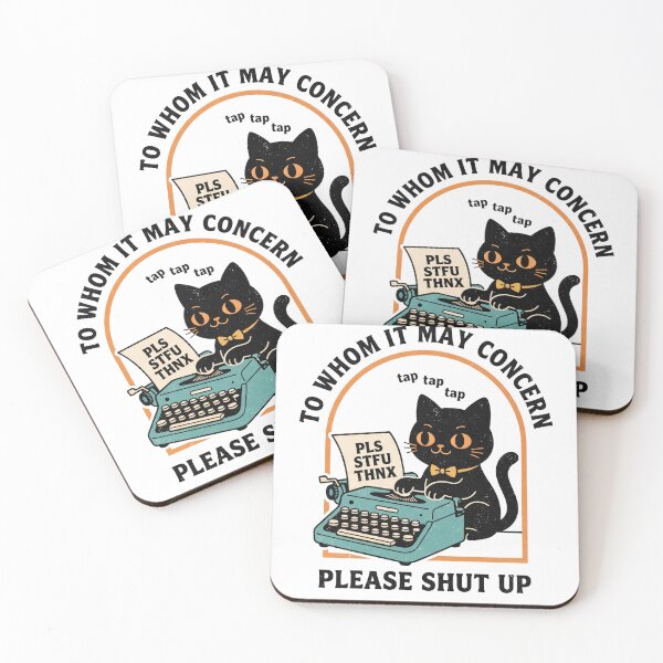 Item preview, Retro Black Cat Typewriter Sarcastic Humor designed and sold by TMS-Studio.