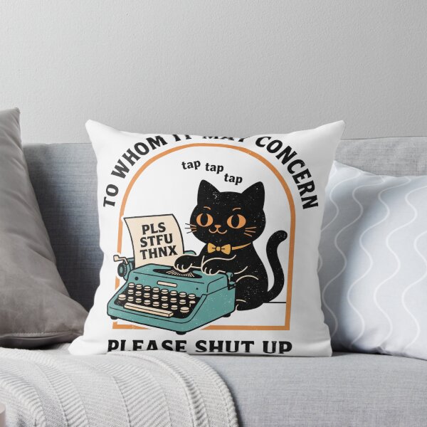 Item preview, Retro Black Cat Typewriter Sarcastic Humor designed and sold by TMS-Studio.