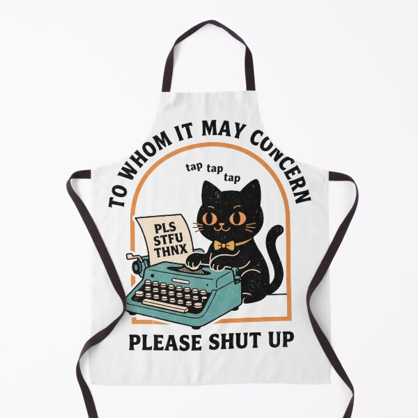 Item preview, Retro Black Cat Typewriter Sarcastic Humor designed and sold by TMS-Studio.