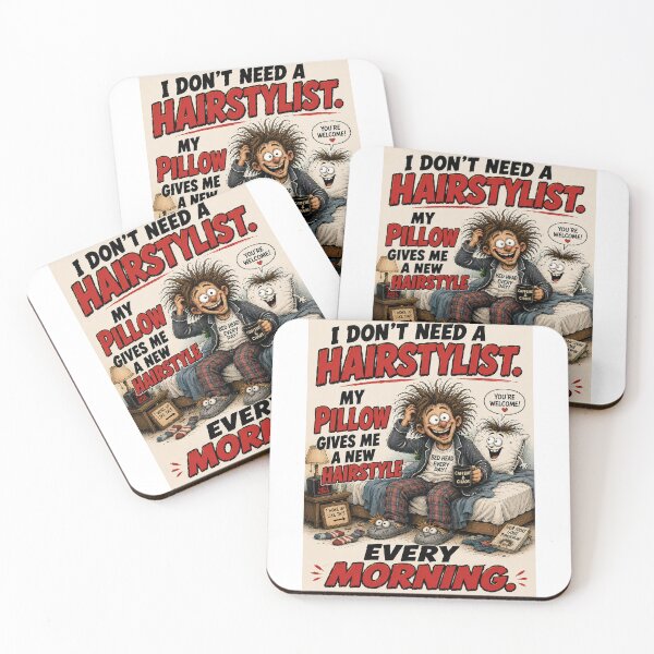 Item preview, My Pillow Is My Hairstylist designed and sold by Mad Axle Studios.