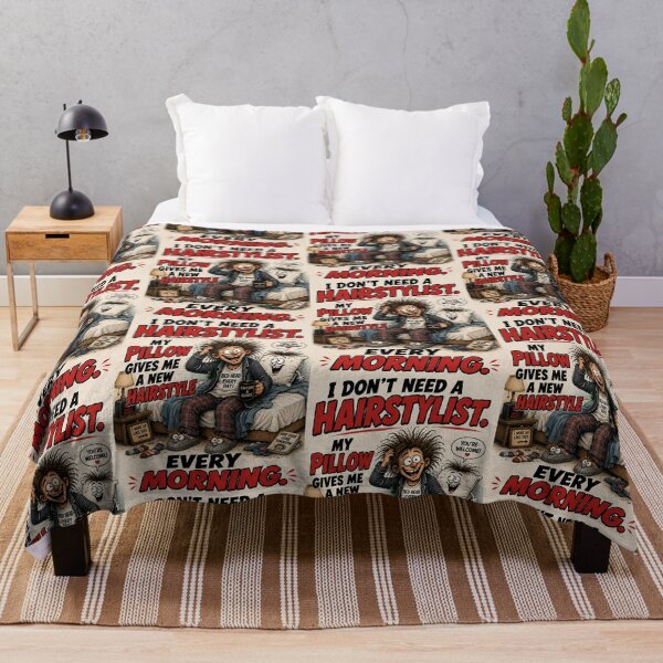 Item preview, My Pillow Is My Hairstylist designed and sold by Mad Axle Studios.