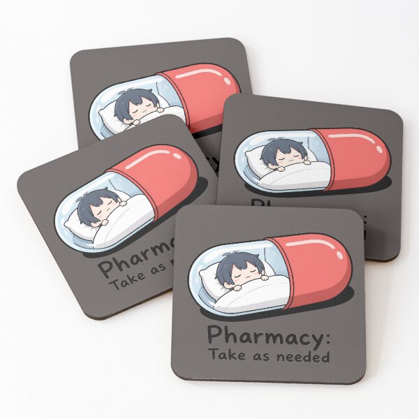 Item preview, Pharmacy: Take as Needed – Funny Pharmacist Capsule Bed Sticker designed and sold by ManggaeJM.