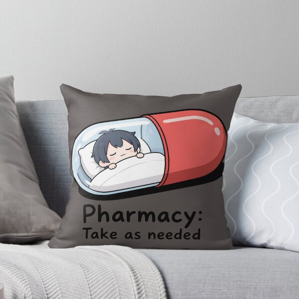 Item preview, Pharmacy: Take as Needed – Funny Pharmacist Capsule Bed Sticker designed and sold by ManggaeJM.