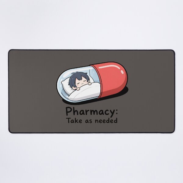 Item preview, Pharmacy: Take as Needed – Funny Pharmacist Capsule Bed Sticker designed and sold by ManggaeJM.