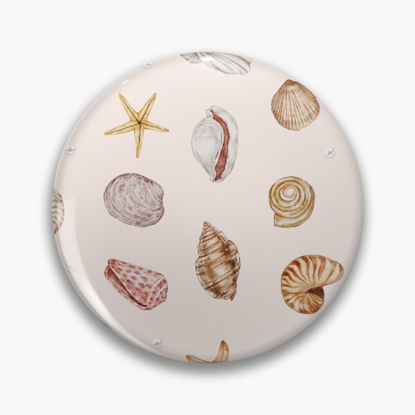 Item preview, Vintage Seashell Starfish Watercolor Seamless Pattern designed and sold by jianina-alondra.