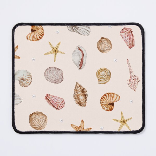 Item preview, Vintage Seashell Starfish Watercolor Seamless Pattern designed and sold by jianina-alondra.