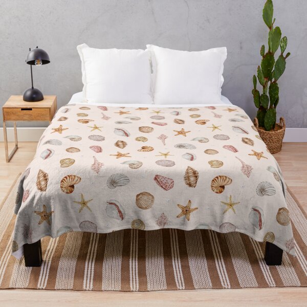 Item preview, Vintage Seashell Starfish Watercolor Seamless Pattern designed and sold by jianina-alondra.
