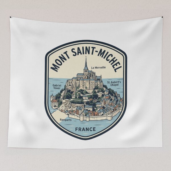 Item preview, Mont Saint Michel France Vintage Travel Badge designed and sold by k3rstman1.