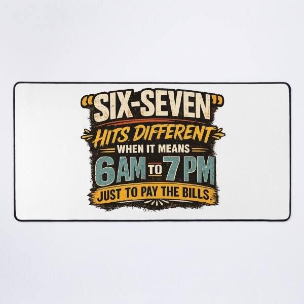 Item preview, Six Seven Hits Different 6-7 Meme Funny Work Humor designed and sold by ZIGLWORKS.