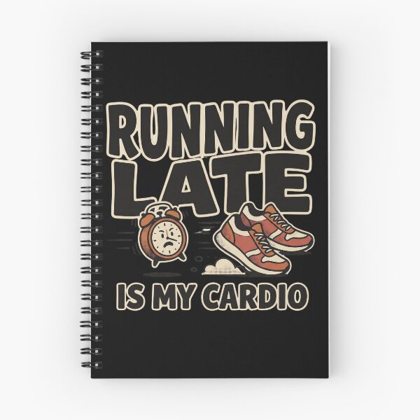 Item preview, Running Late Is My Cardio – Funny Running Quote designed and sold by Origamoart.