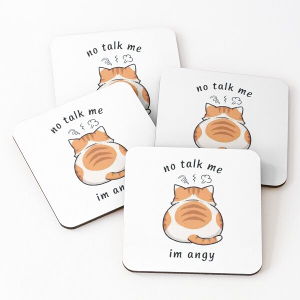 Item preview, No Talk Me Cursed Cat Meme designed and sold by Charonde.