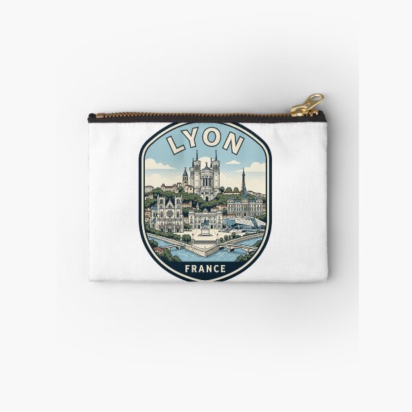 Item preview, Lyon France Vintage Travel Emblem Skyline designed and sold by k3rstman1.