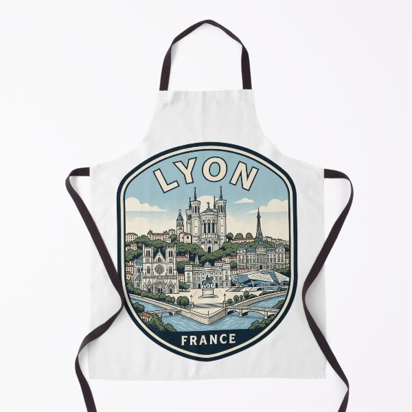 Item preview, Lyon France Vintage Travel Emblem Skyline designed and sold by k3rstman1.