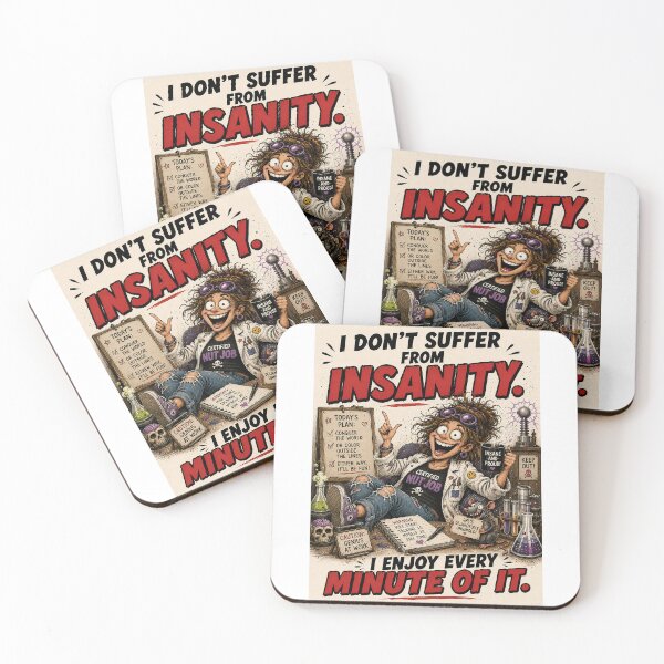 Item preview, Funny I Don’t Suffer From Insanity Shirt designed and sold by Mad Axle Studios.