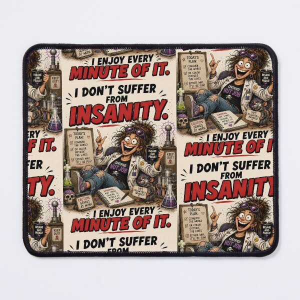 Item preview, Funny I Don’t Suffer From Insanity Shirt designed and sold by Mad Axle Studios.