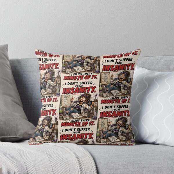 Item preview, Funny I Don’t Suffer From Insanity Shirt designed and sold by Mad Axle Studios.
