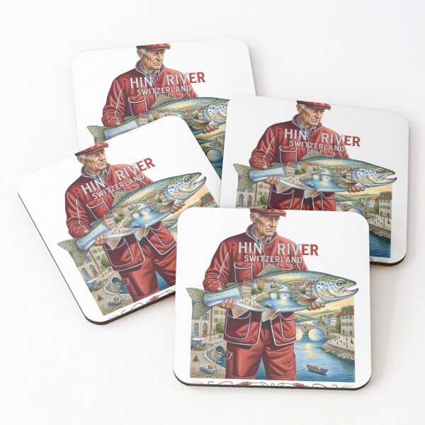 Item preview, Rhine River Switzerland Fishing Sticker designed and sold by Imaginarium of Chaos falcon88 .