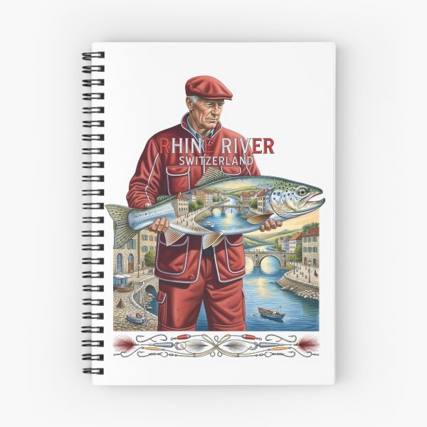 Item preview, Rhine River Switzerland Fishing Sticker designed and sold by Imaginarium of Chaos falcon88 .