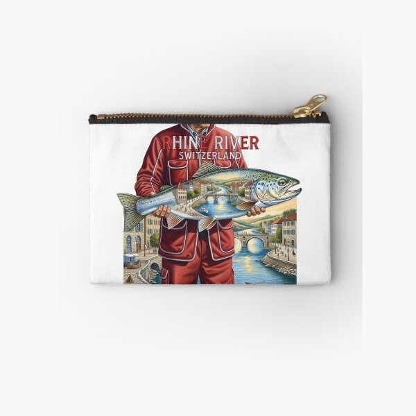 Item preview, Rhine River Switzerland Fishing Sticker designed and sold by Imaginarium of Chaos falcon88 .