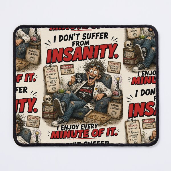Item preview, Funny I Don’t Suffer From Insanity Men’s Shirt designed and sold by Mad Axle Studios.