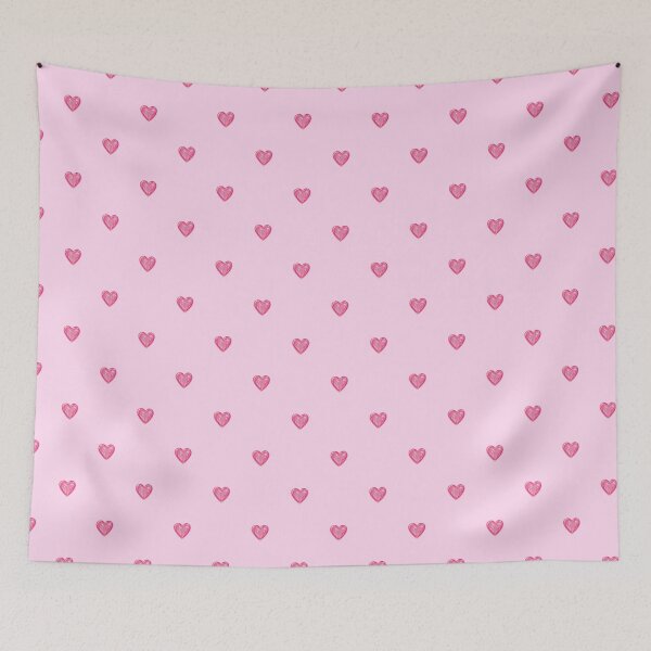 Item preview, Pink Watercolor Hearts Polka Dot Pattern designed and sold by jianina-alondra.