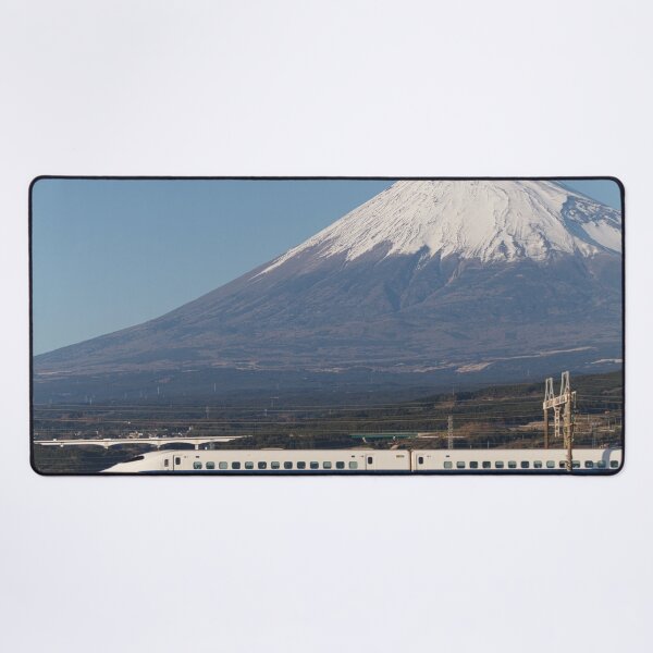 Item preview, Shinkansen Bullet Train Passing Mount Fuji designed and sold by YSJapanPhoto.