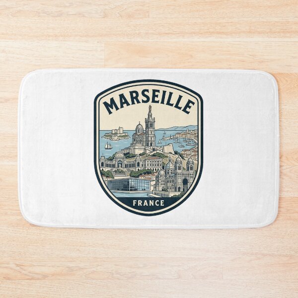 Item preview, Marseille France Vintage Travel Emblem designed and sold by k3rstman1.