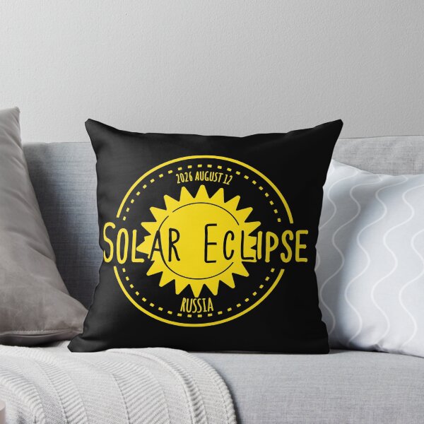 Item preview, Russia 2026 august 12 Solar Eclipse yellow color design designed and sold by EmeraldeaArt.