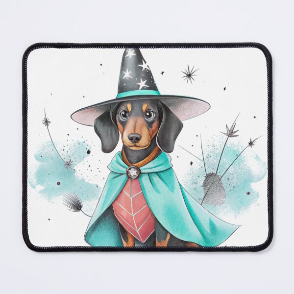Item preview, Magic Witch Dachshund Cute Wizard Wiener Dog Spooky designed and sold by iPrintPaws.
