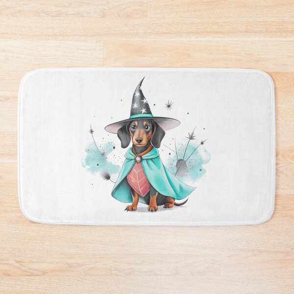 Item preview, Magic Witch Dachshund Cute Wizard Wiener Dog Spooky designed and sold by iPrintPaws.