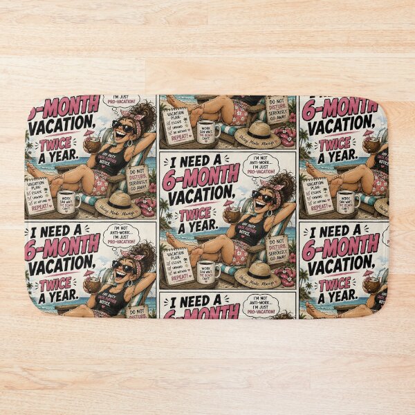 Item preview, Funny I Need a 6 Month Vacation Twice a Year Women’s Shirt designed and sold by Mad Axle Studios.