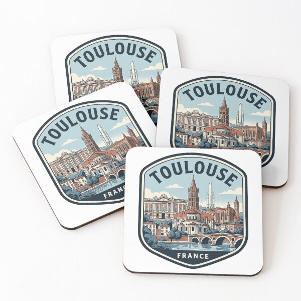 Item preview, Toulouse France Vintage Travel Badge Skyline designed and sold by k3rstman1.