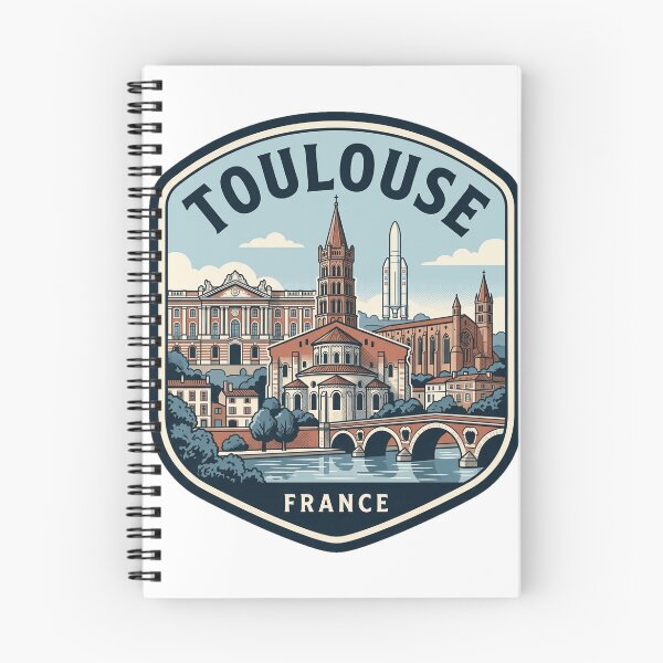 Item preview, Toulouse France Vintage Travel Badge Skyline designed and sold by k3rstman1.
