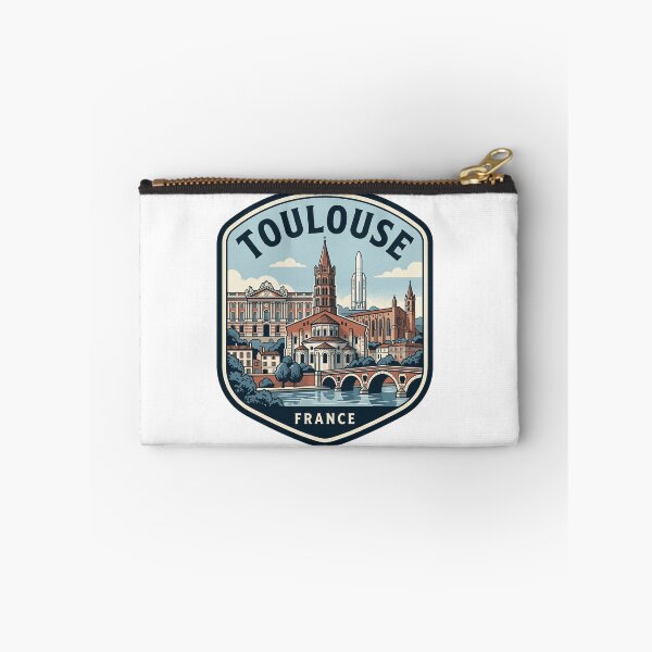 Item preview, Toulouse France Vintage Travel Badge Skyline designed and sold by k3rstman1.