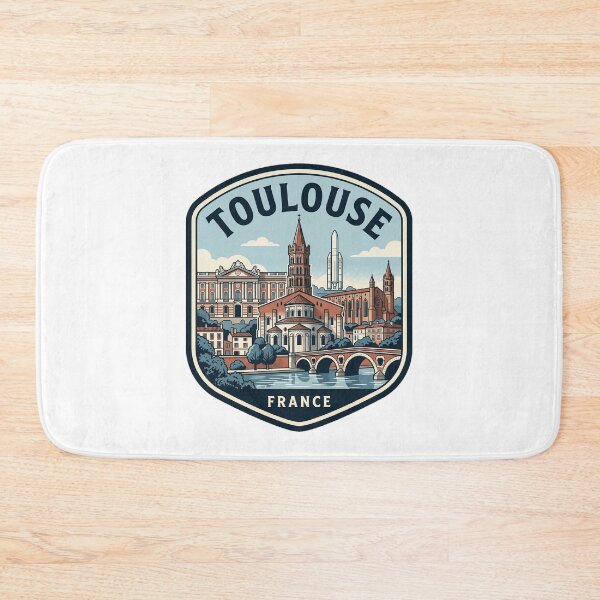 Item preview, Toulouse France Vintage Travel Badge Skyline designed and sold by k3rstman1.