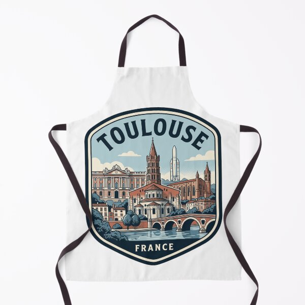 Item preview, Toulouse France Vintage Travel Badge Skyline designed and sold by k3rstman1.