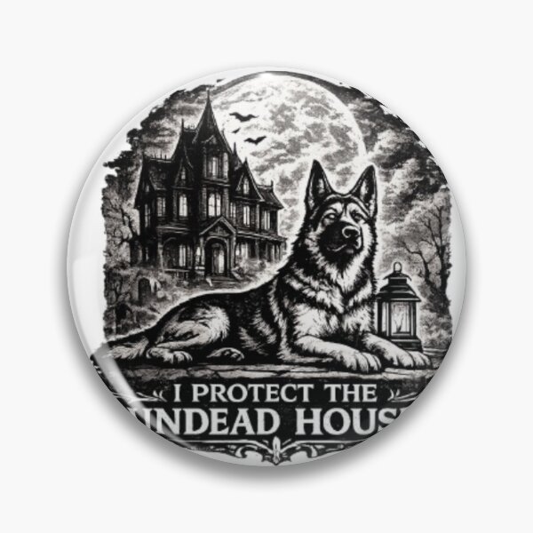 Item preview, I Protect The Undead House German Shepherd Halloween Guard Dog designed and sold by KnrNazimTHRE4DS.