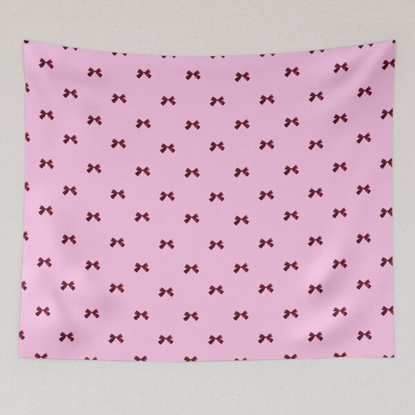Item preview, Dark Red Bow Pink Seamless Pattern designed and sold by jianina-alondra.