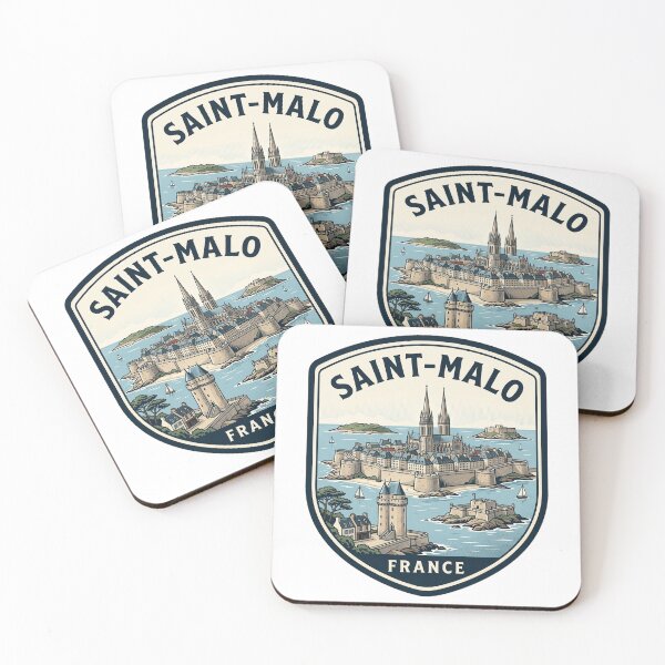 Item preview, Saint-Malo France Vintage Coastal Travel Badge designed and sold by k3rstman1.