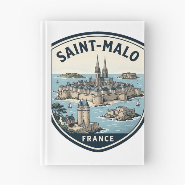 Item preview, Saint-Malo France Vintage Coastal Travel Badge designed and sold by k3rstman1.