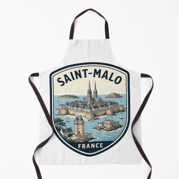 Item preview, Saint-Malo France Vintage Coastal Travel Badge designed and sold by k3rstman1.
