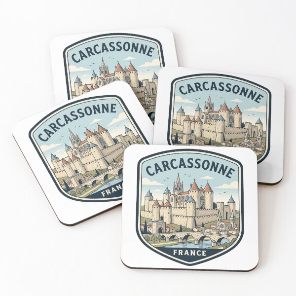 Item preview, Carcassonne France Medieval Fortified City Vintage Badge designed and sold by k3rstman1.