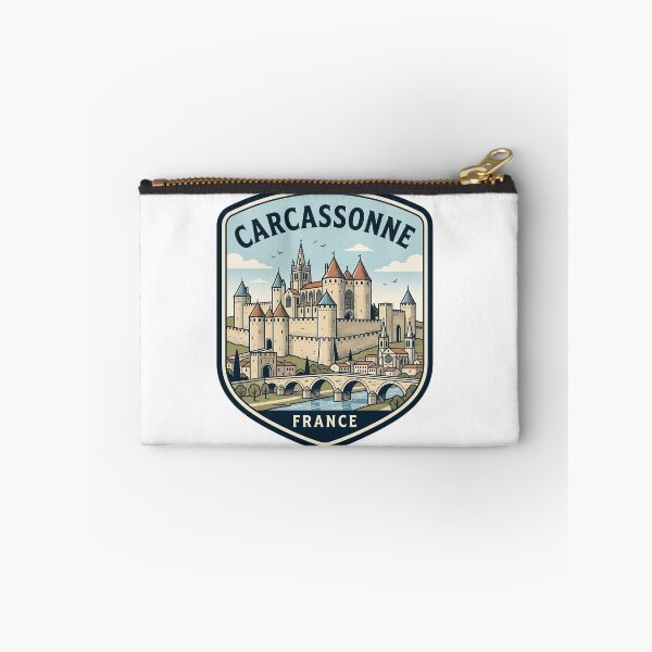 Item preview, Carcassonne France Medieval Fortified City Vintage Badge designed and sold by k3rstman1.