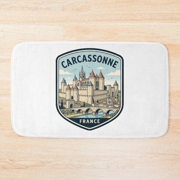 Item preview, Carcassonne France Medieval Fortified City Vintage Badge designed and sold by k3rstman1.
