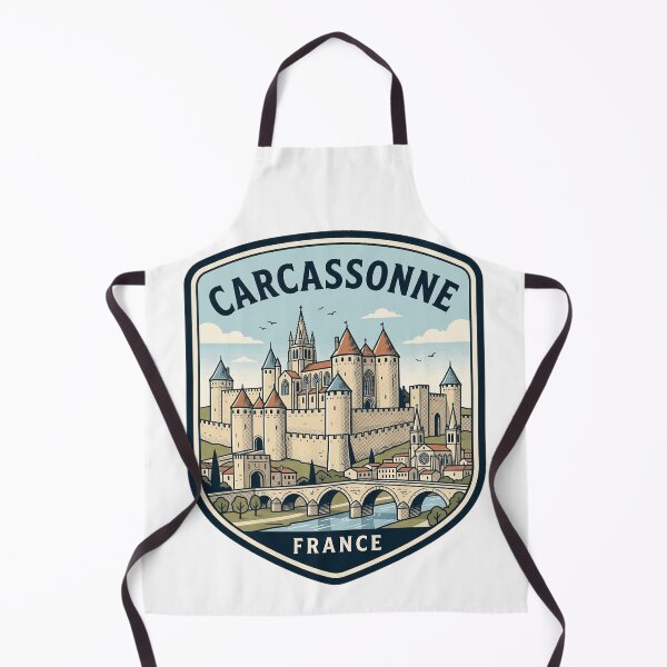 Item preview, Carcassonne France Medieval Fortified City Vintage Badge designed and sold by k3rstman1.