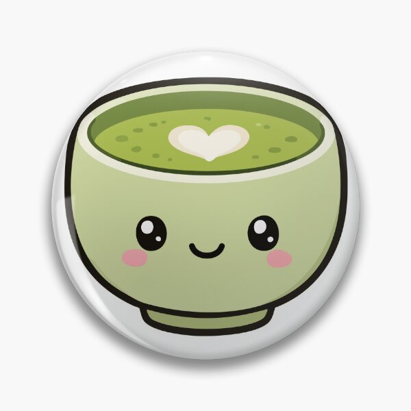 Item preview, Kawaii Matcha Tea Cup With Heart designed and sold by VectorForge Studio.